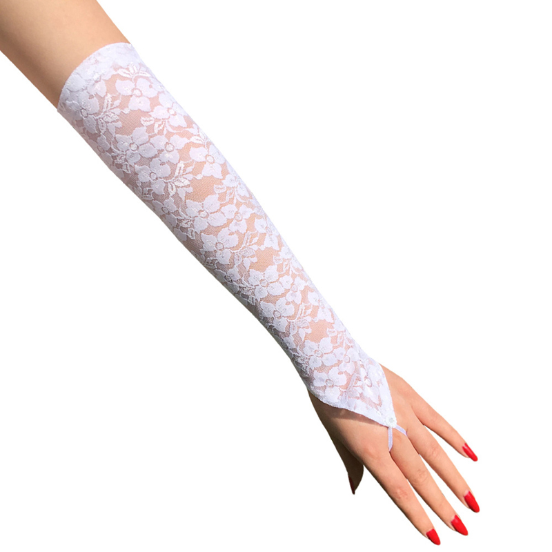 (image for) New Fashion Women's Flowers Lace Gloves