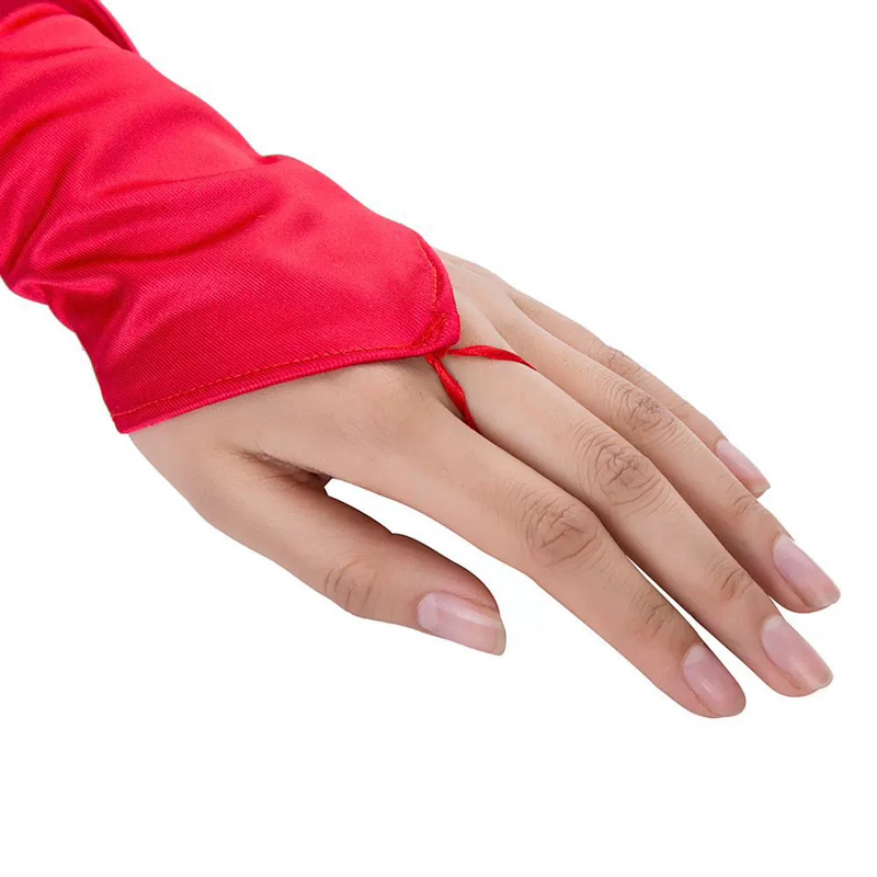 Ladies Satin Fingerless Gloves For Show