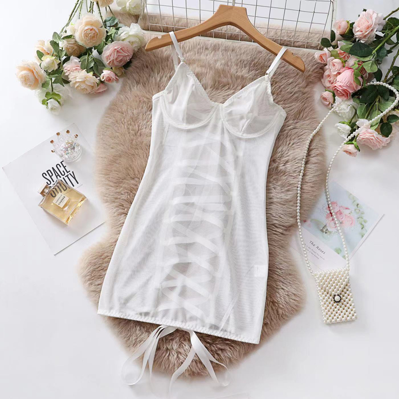 (image for) Women Strappy Backless Bandaged Hot Dress