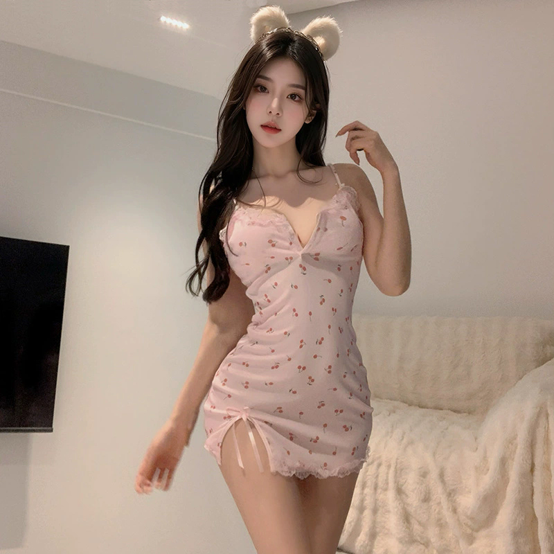 Pure Girls Lace Strappy Night Dress Sexy Lingeries