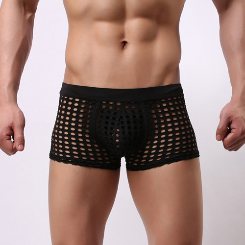 High Quality Fishnet Hollowed-out Men Hipster