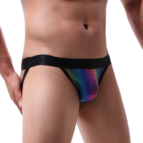 (image for) Fantastic Rainbow Printed Assless Panty For Men