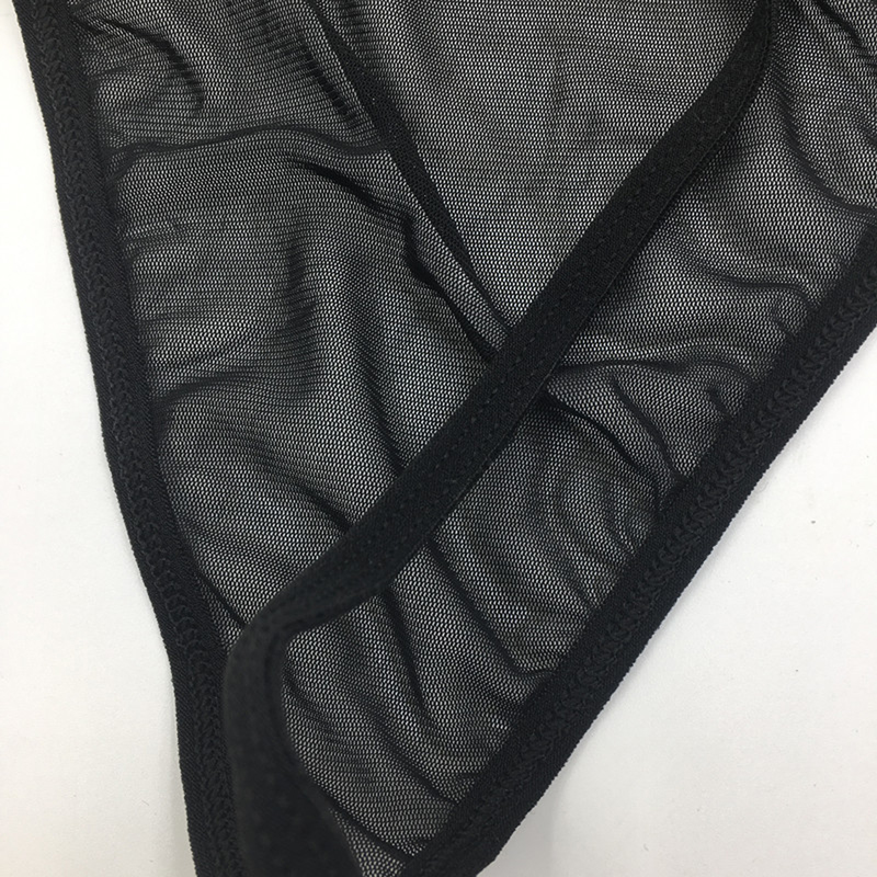 (image for) Men See-through Mesh Bellyband One-piece Suit