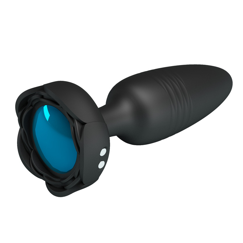 (image for) Prettylove Bottom Light Thrusting Floral Anal Vibrator