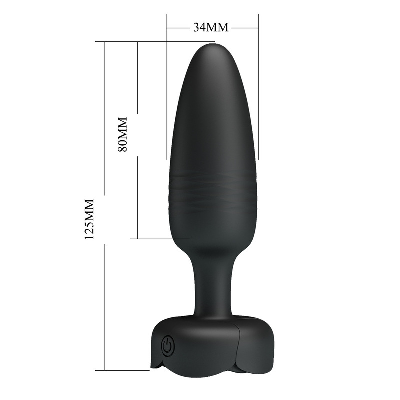 (image for) Prettylove Bottom Light Thrusting Floral Anal Vibrator