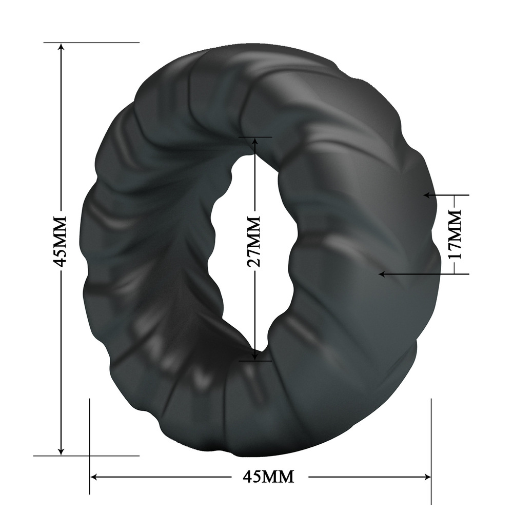 Crazy Bull Ultra-Soft Silicone Cock Ring - Tire