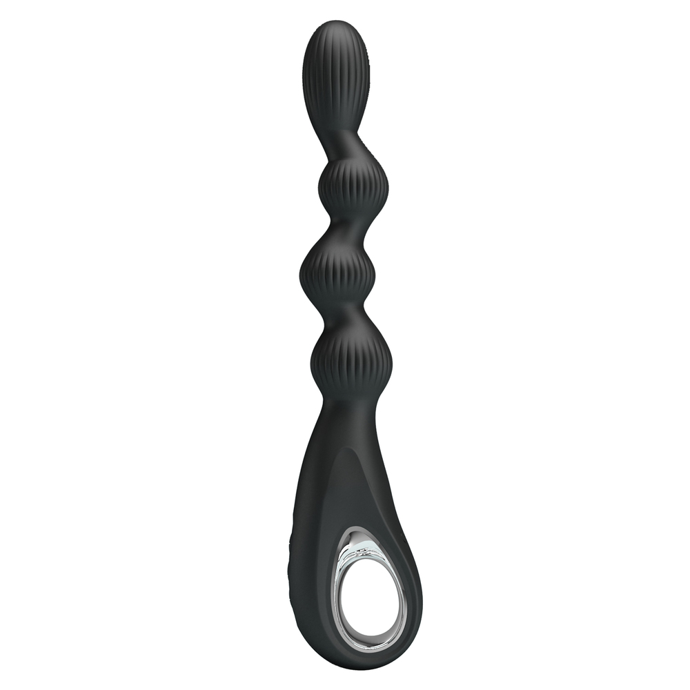 (image for) Silicone Vibrating Pull Ring Anal Beads - Federer