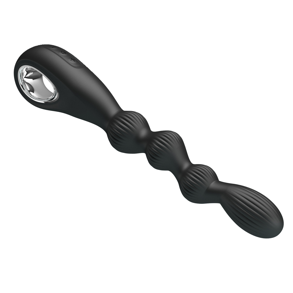 (image for) Silicone Vibrating Pull Ring Anal Beads - Federer