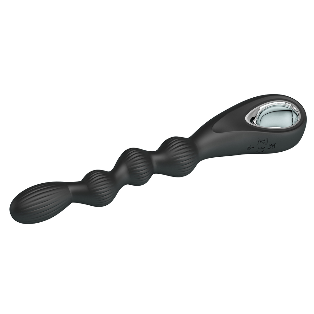 (image for) Silicone Vibrating Pull Ring Anal Beads - Federer