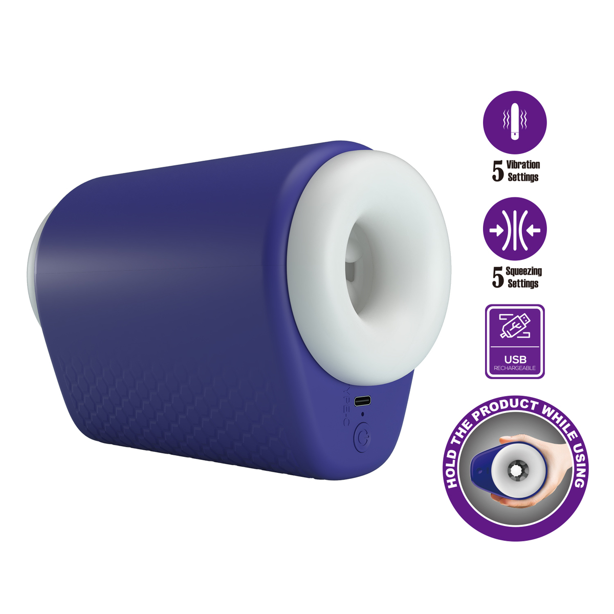 Squeezing Vibration Male Masturbator