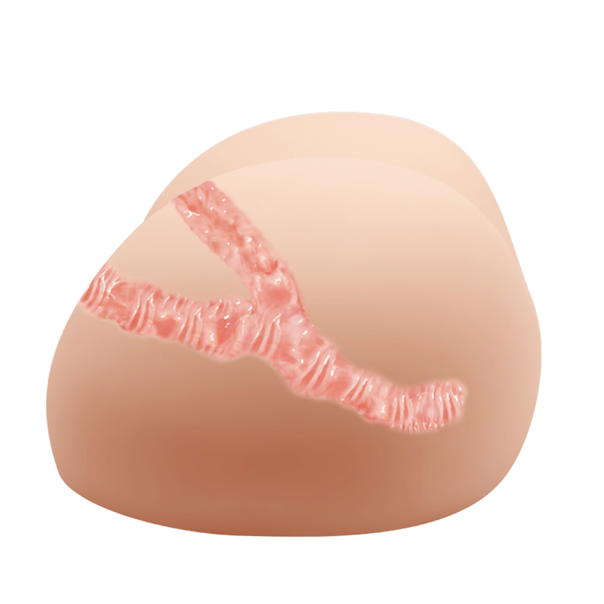 (image for) Vagina & Anal Lifelike Vibrating Ass With T Back