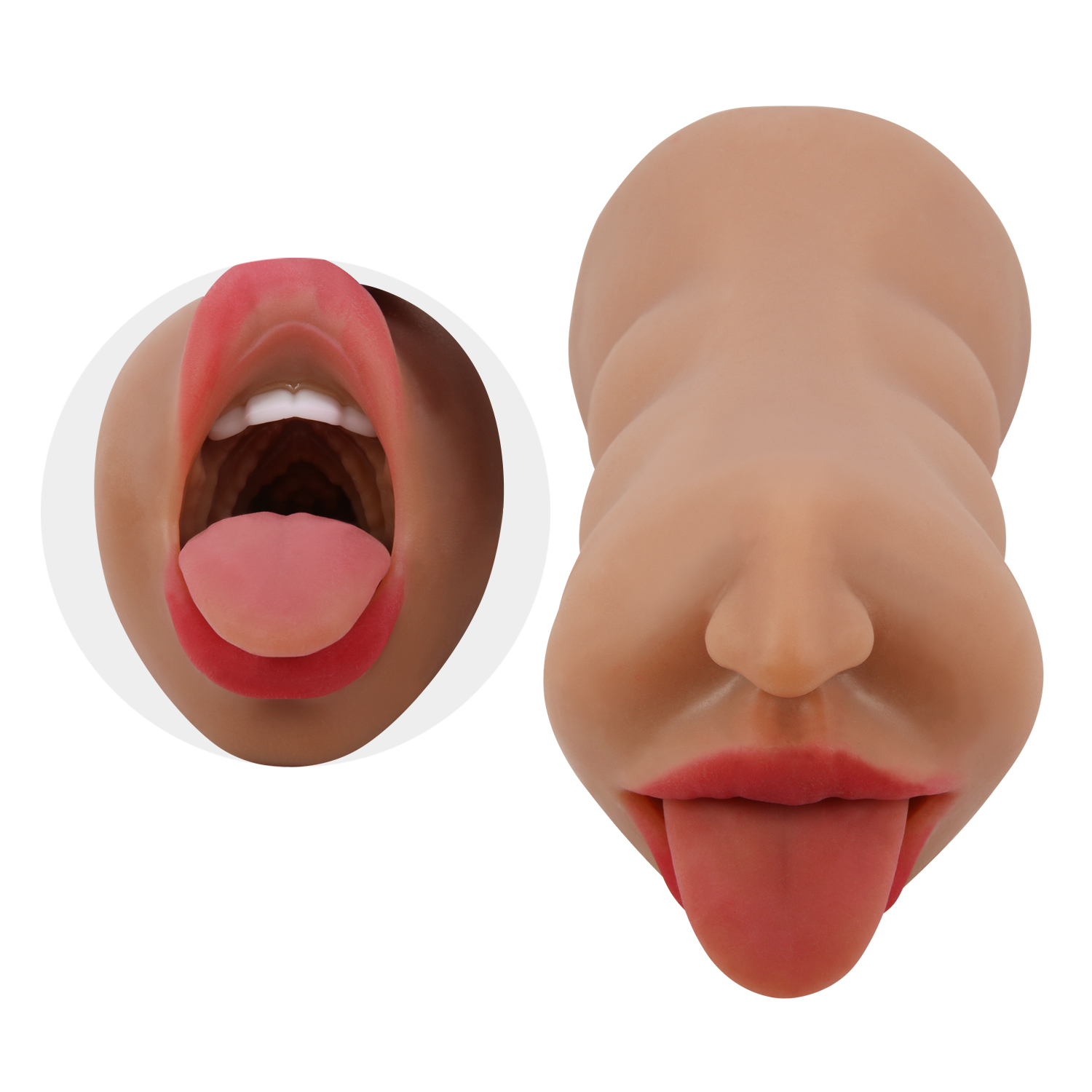 (image for) Dual Mouth & Vagina Pocket Masturbator