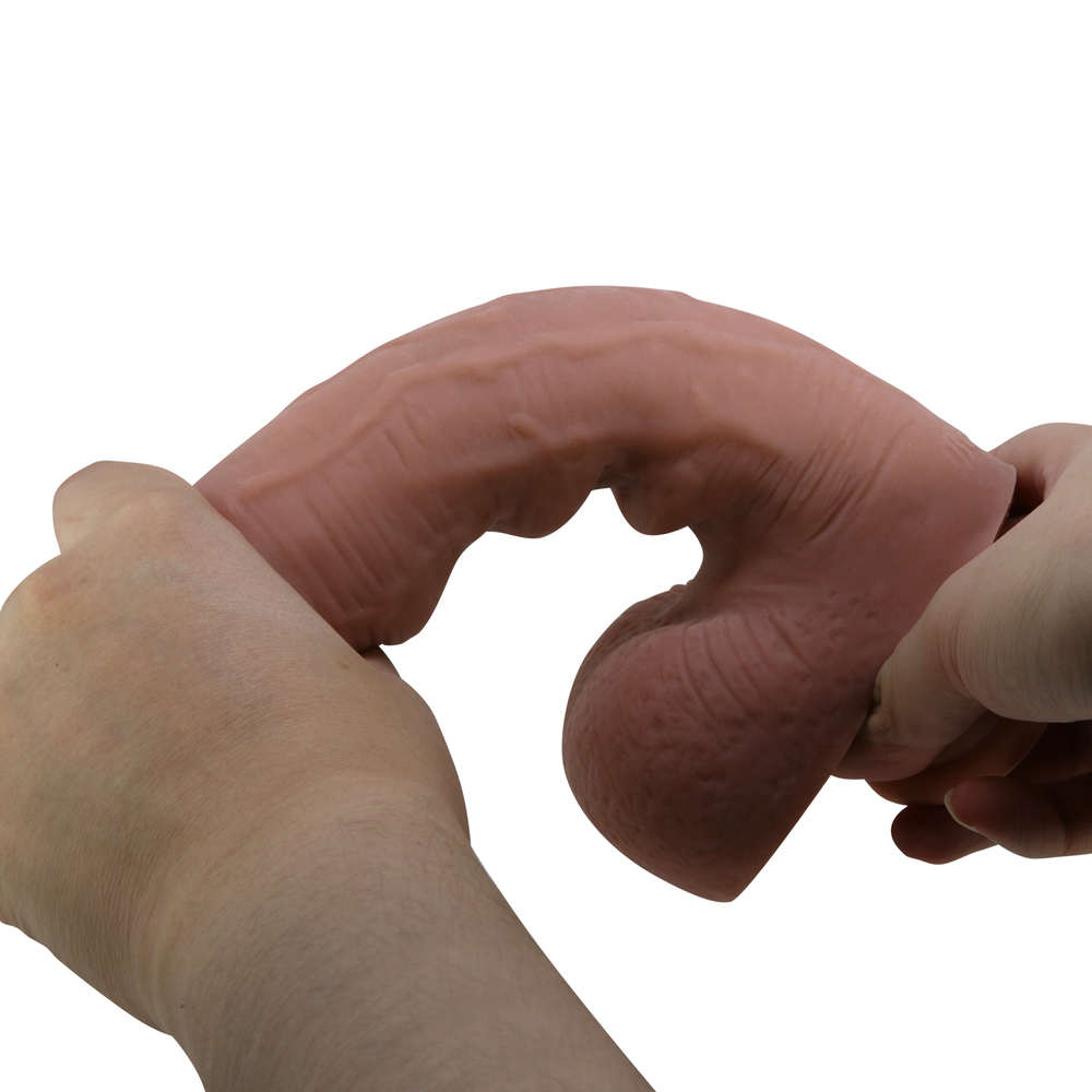 (image for) 9.2" Lifelike Sliding Skin Realistic Dildo Built-in Keel