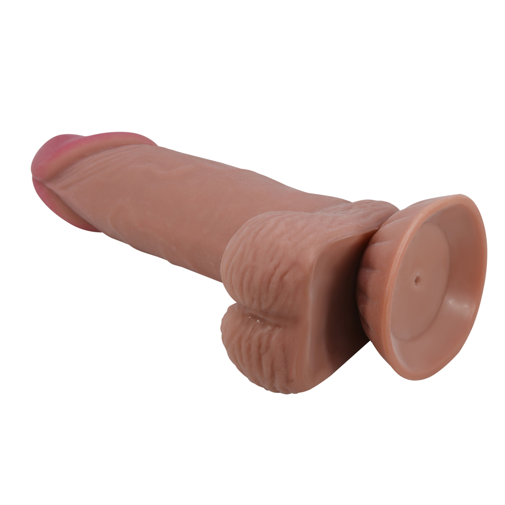 7.6" Lifelike Sliding Skin Realistic Dildo Built-in Keel