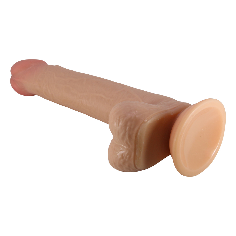 (image for) 8.7" Sliding Skin Realistic Dildo With Balls