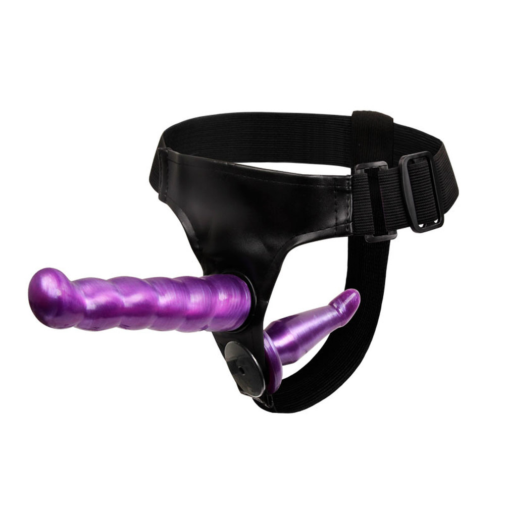 (image for) Double Dong Female Hard Adjustable Strap On Dildo