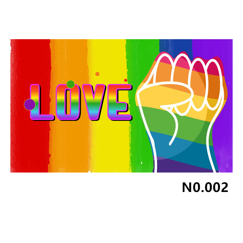 (image for) D700 Love & Peace Gay Pride Flag
