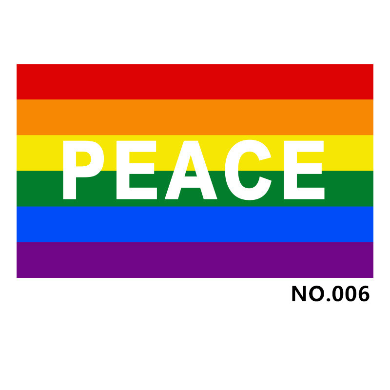 (image for) D700 Love & Peace Gay Pride Flag