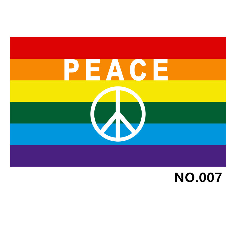 (image for) D700 Love & Peace Gay Pride Flag