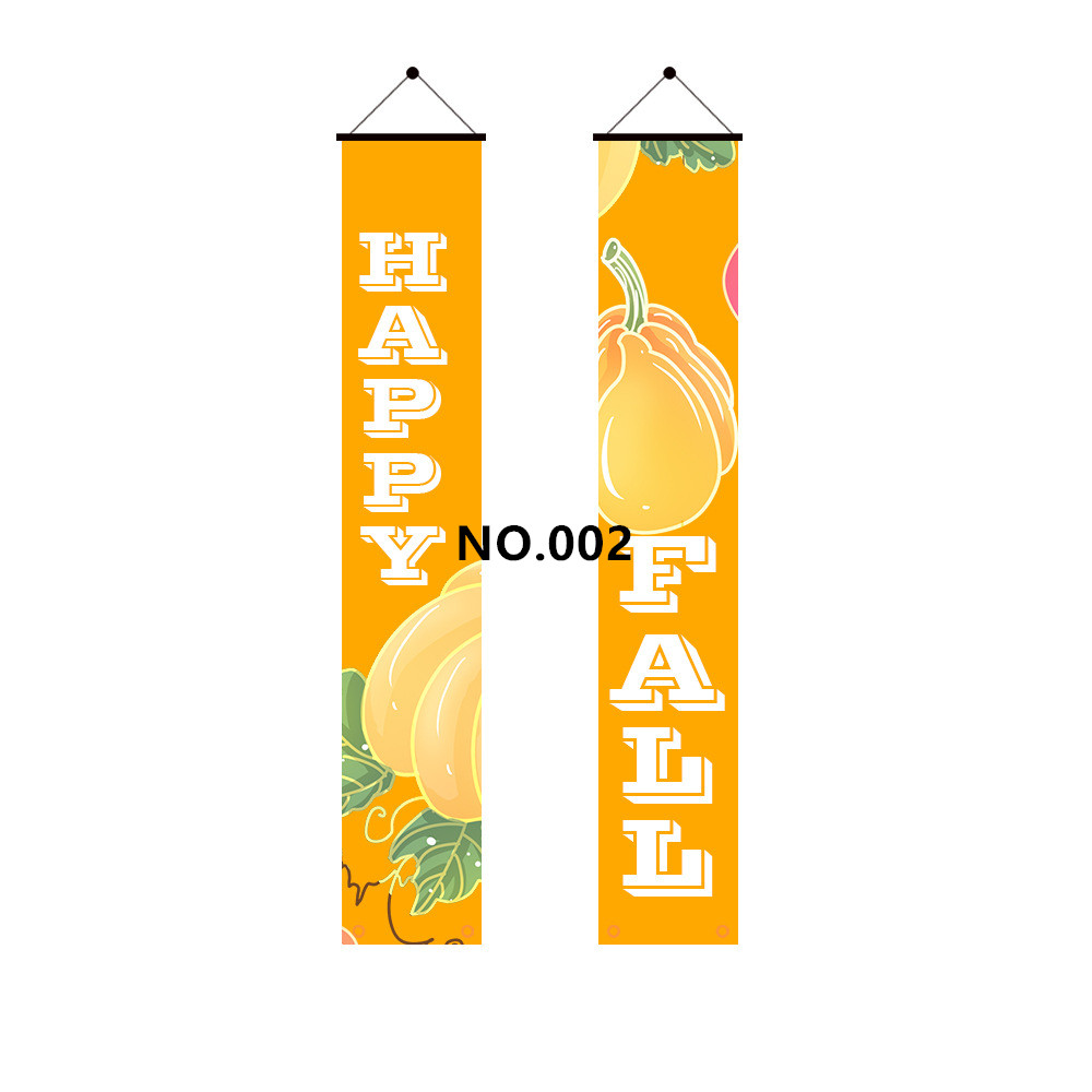 (image for) D711 Happy Fall Thanks Giving Door Banner