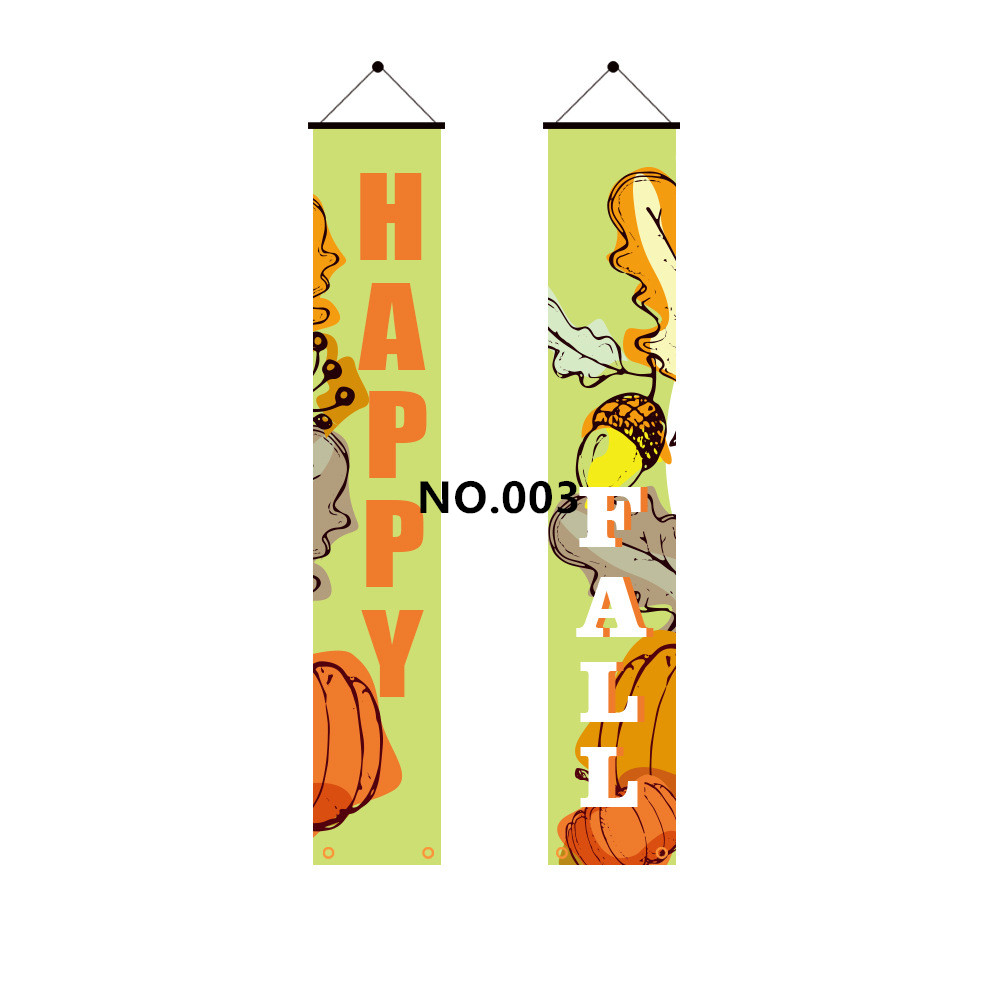 (image for) D711 Happy Fall Thanks Giving Door Banner