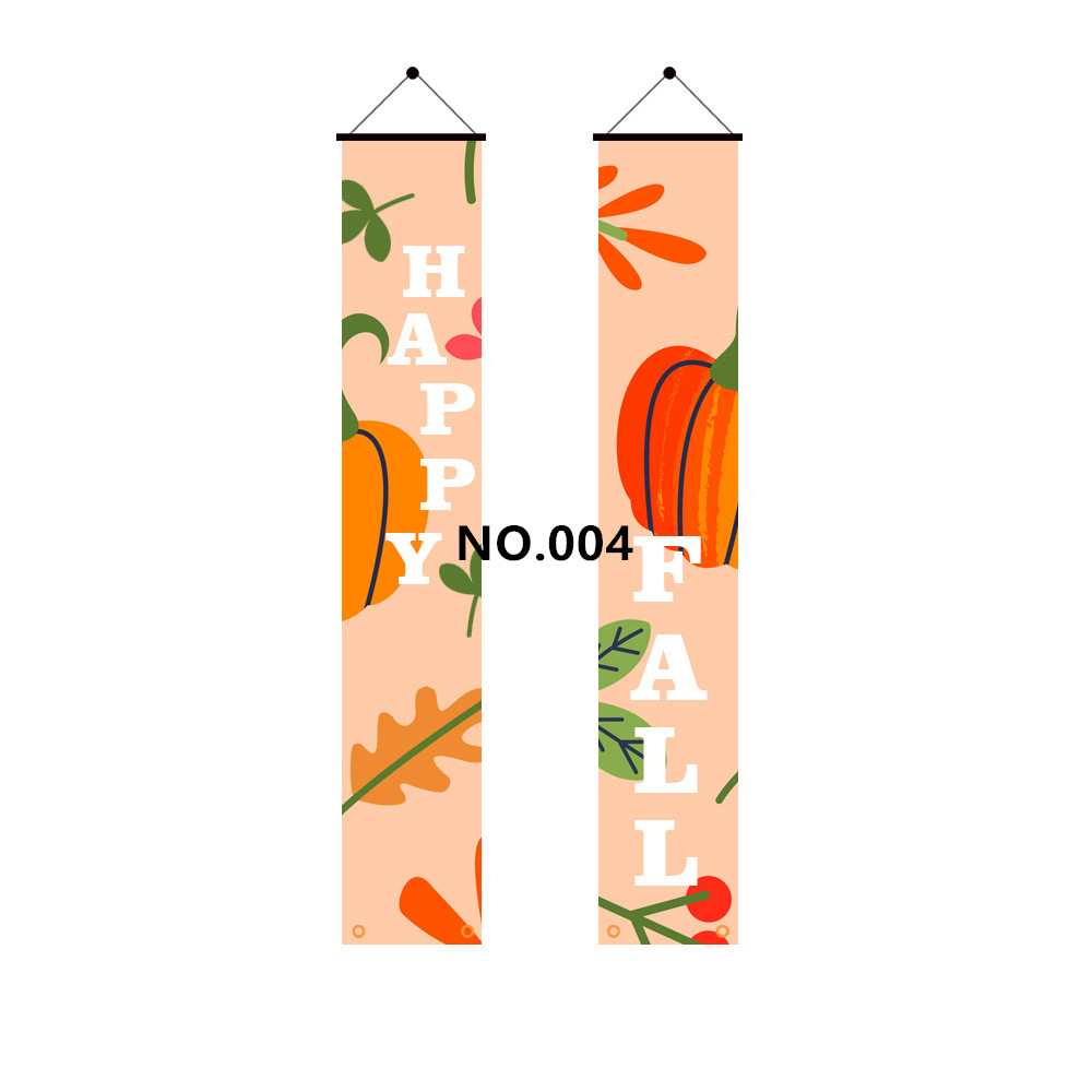 (image for) D711 Happy Fall Thanks Giving Door Banner