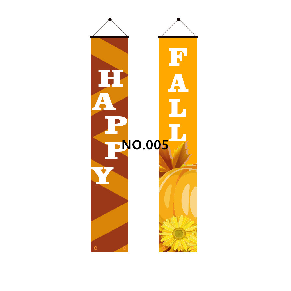 (image for) D711 Happy Fall Thanks Giving Door Banner