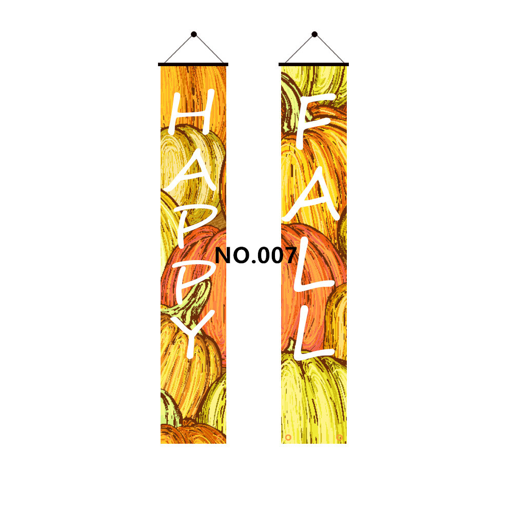 (image for) D711 Happy Fall Thanks Giving Door Banner