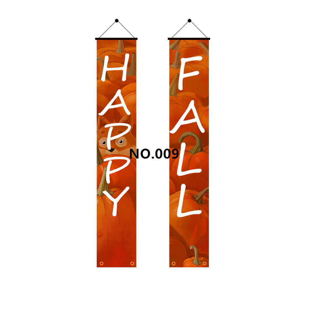 (image for) D711 Happy Fall Thanks Giving Door Banner