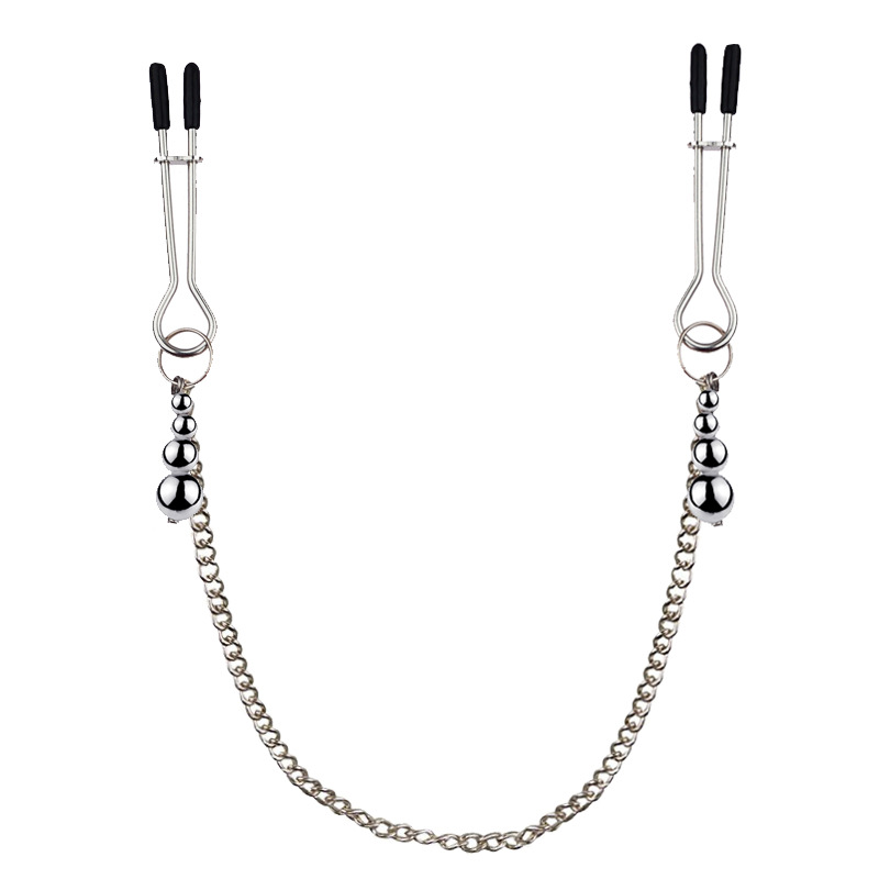 Stainless Bead Nipple Clip Chain
