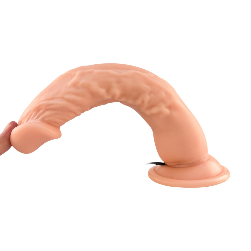 (image for) 9" Vibrating Realistic Dildo
