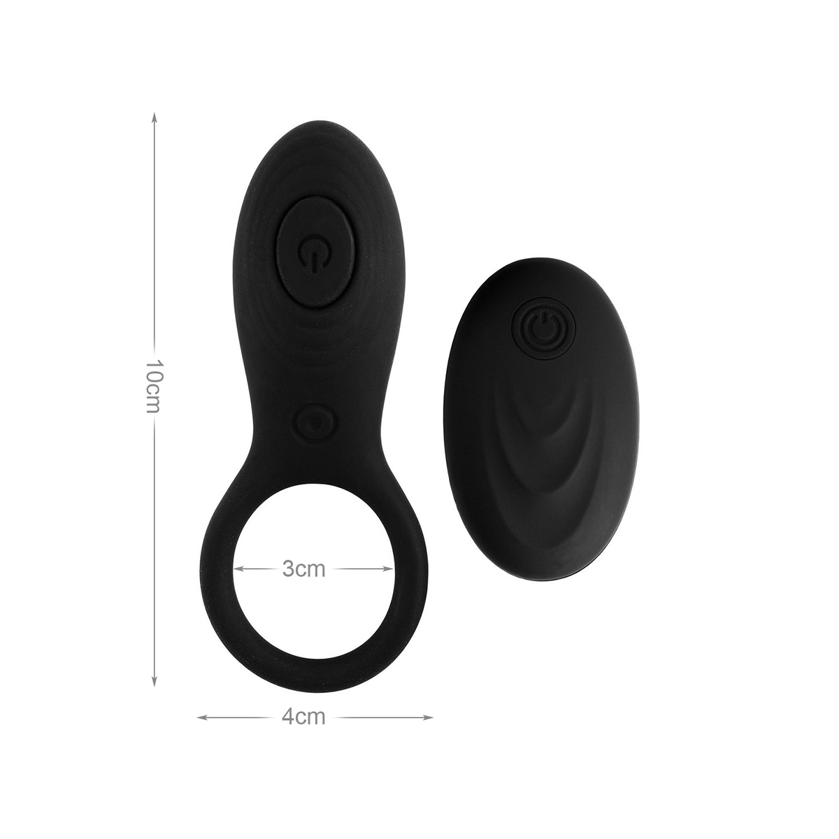 (image for) Pleasure Luxury Remote Control Silicone Cock Ring