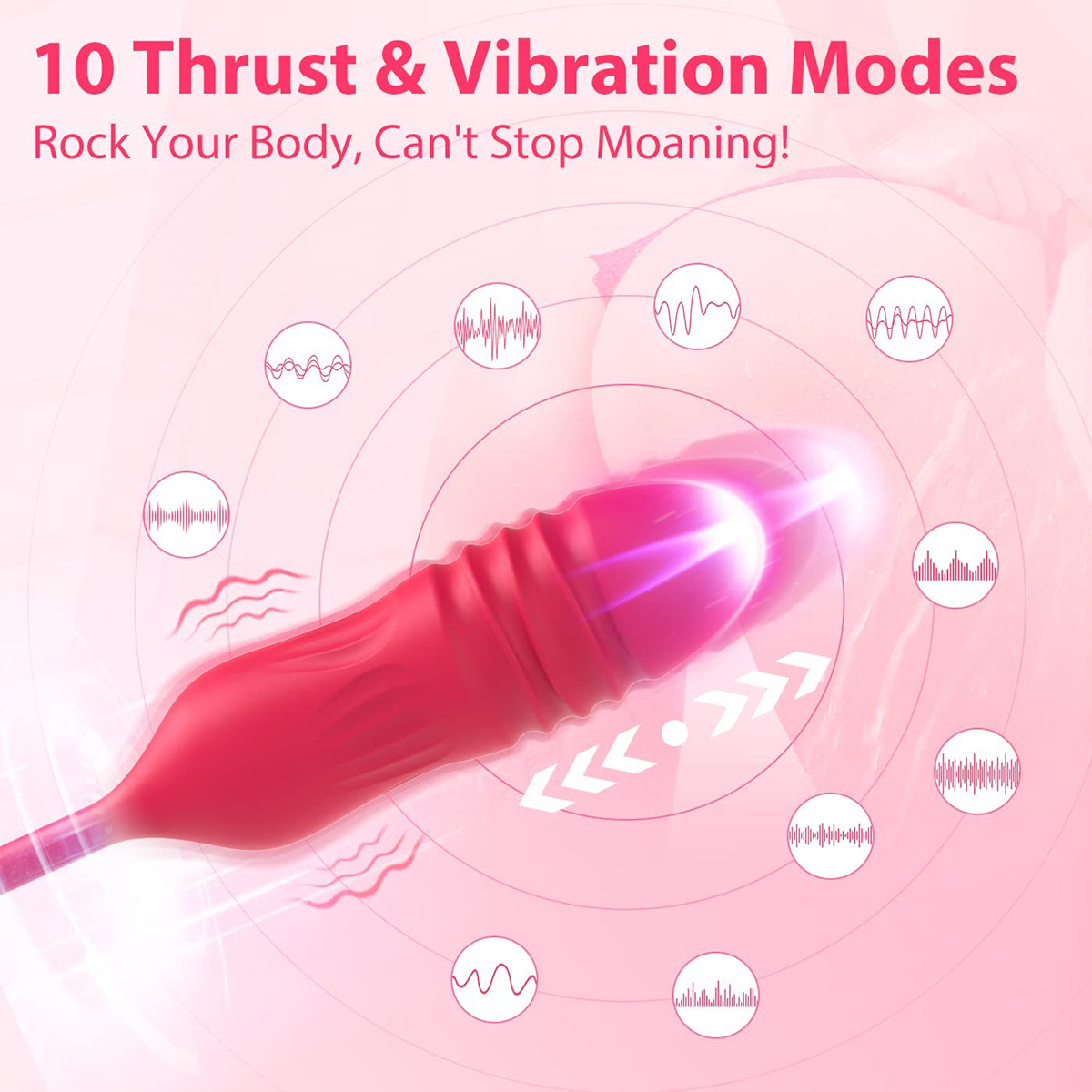 (image for) Pleasure Luxury Double-Ended Rose Vibrator