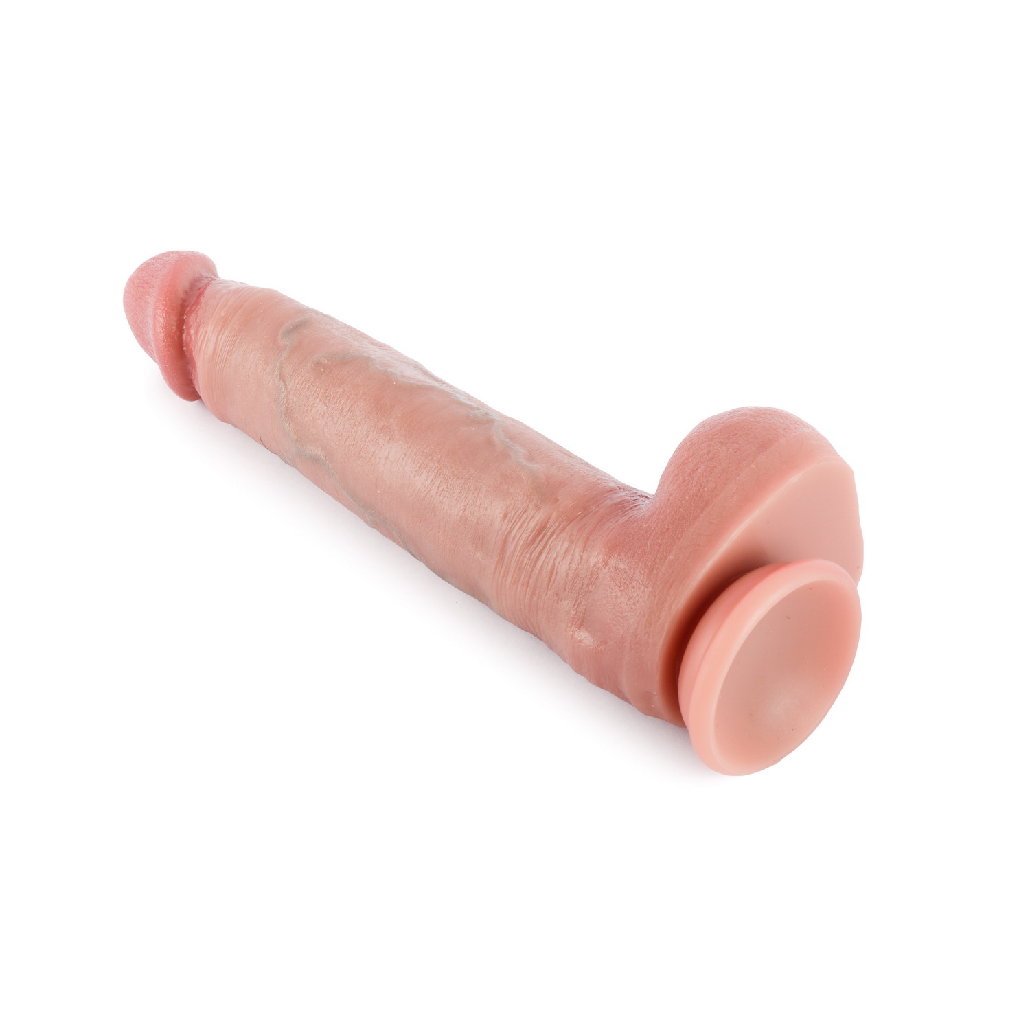 (image for) 10.2” Dual-Layered Nature-Feel Silicone Dildo-King Sized