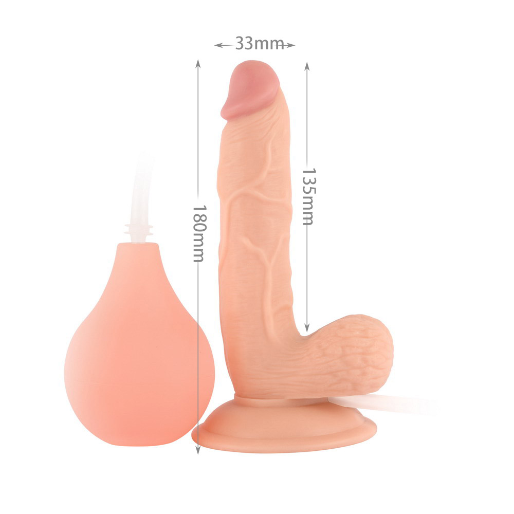 (image for) 7” Easy-Squirter Ejaculating Realistic Dildo