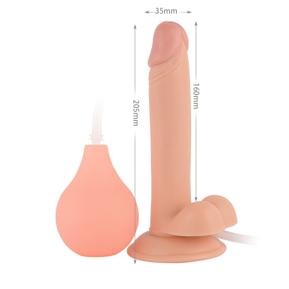 (image for) 8” Easy-Squirter Ejaculating Realistic Dildo
