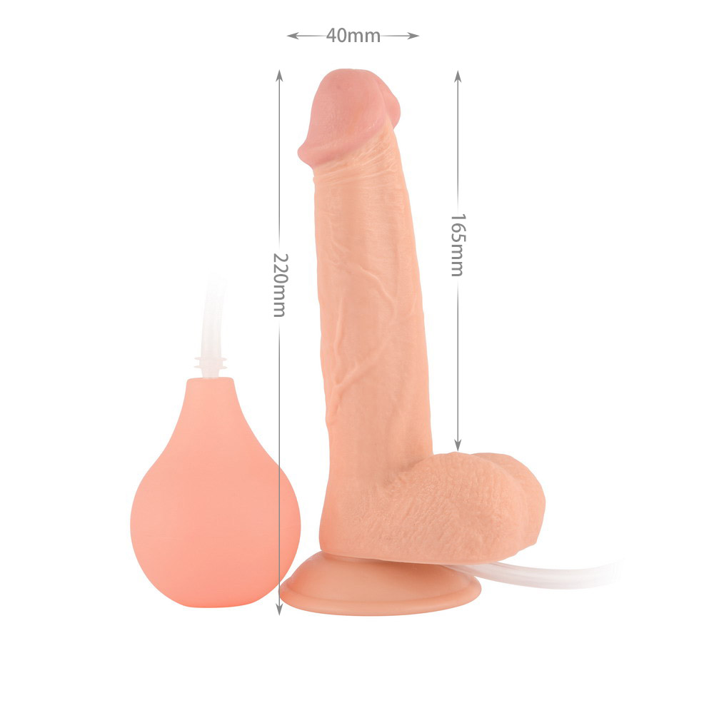 (image for) 8.5” Easy-Squirter Ejaculating Realistic Dildo