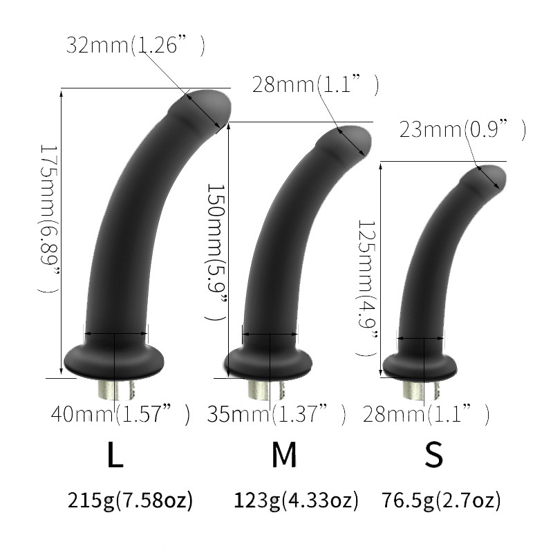 (image for) Silicone Dildo Adapter With 3XLR Connector