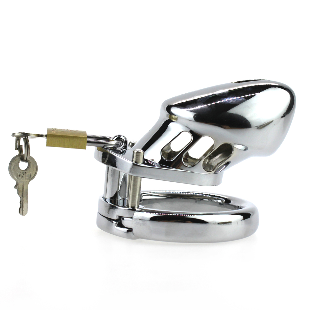 (image for) Steel Male Padlock CB6000S Chastity Cage Device - Small