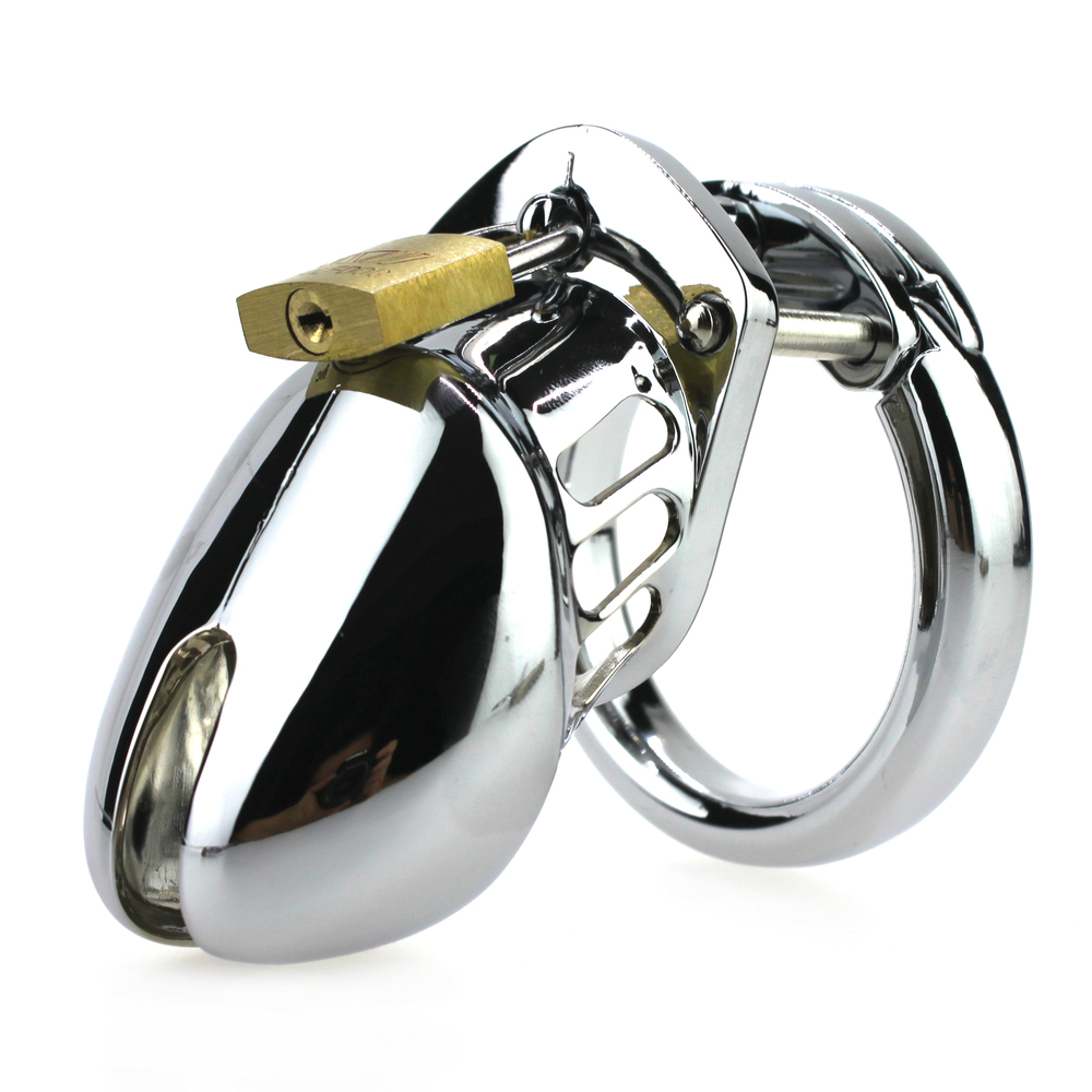 (image for) Steel Male Padlock CB6000S Chastity Cage Device - Small