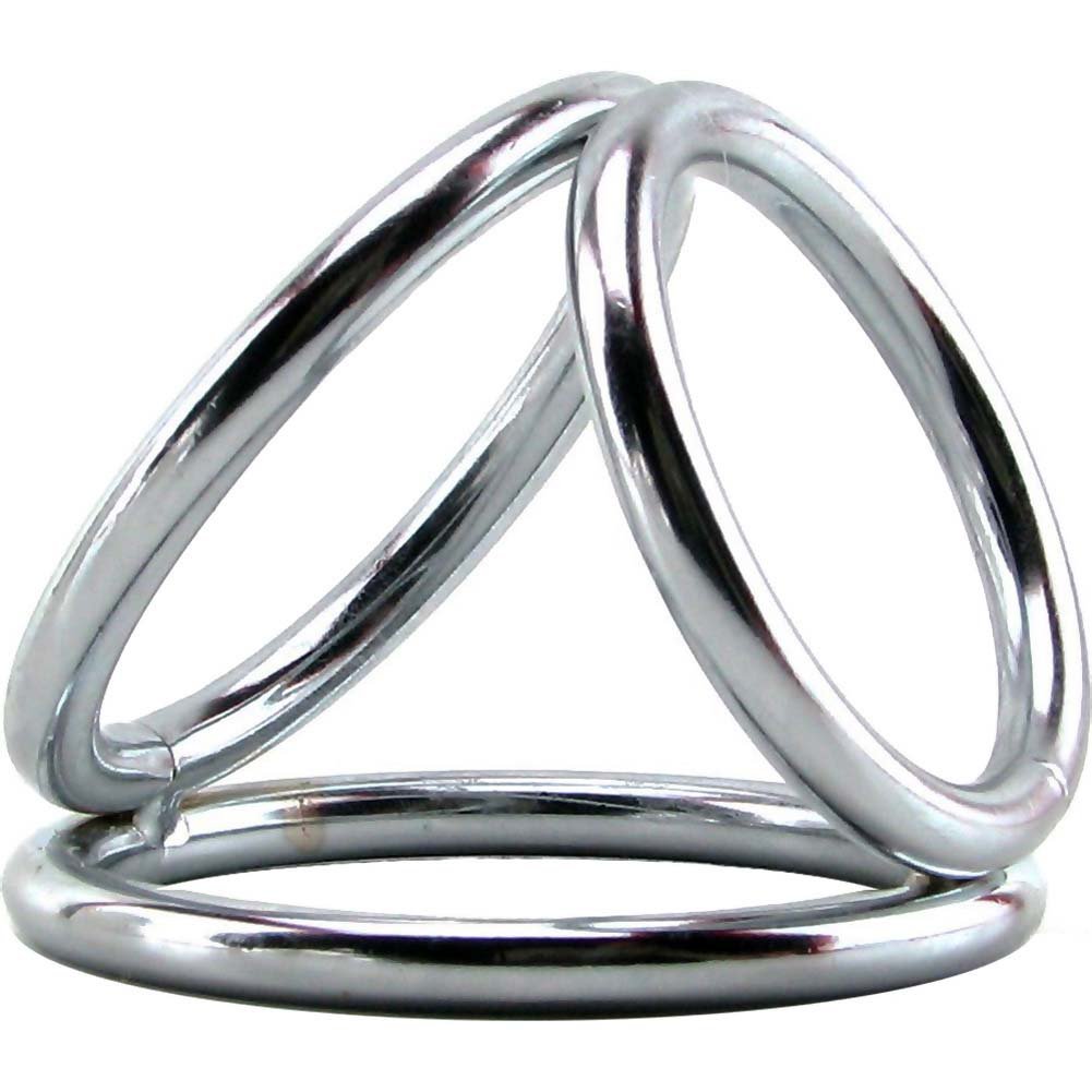 (image for) Triple Chrome Cock and Ball Ring