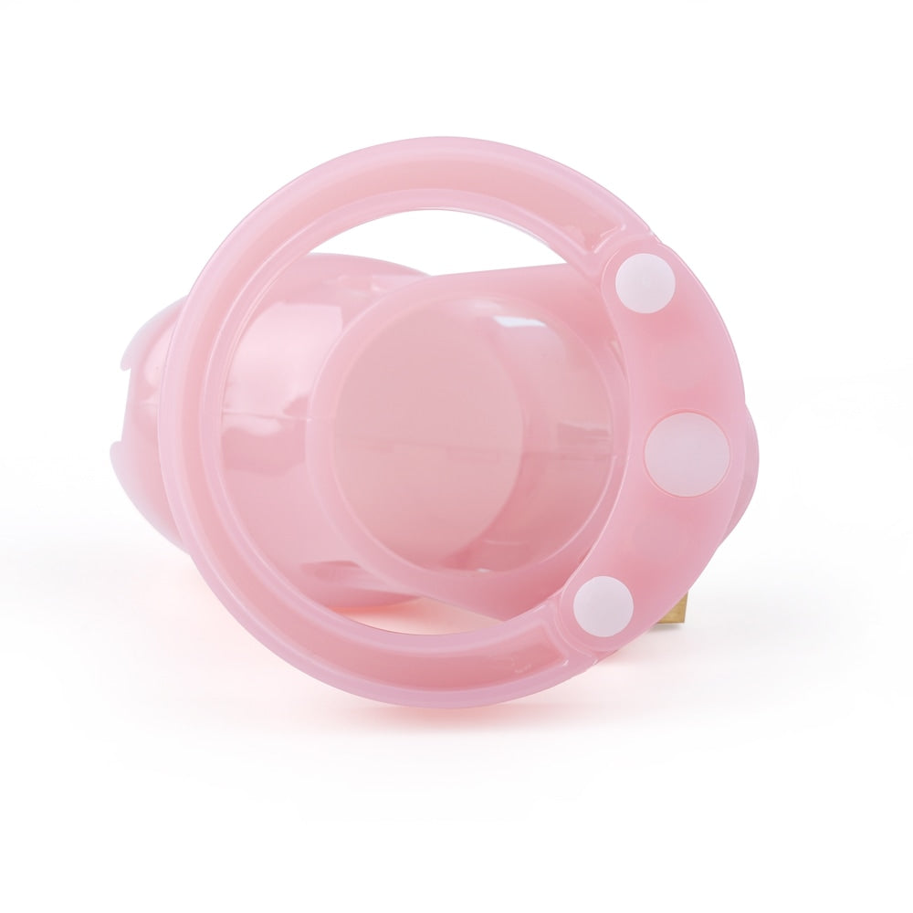 (image for) CB-6000S Short Male Chastity Cage - Pink