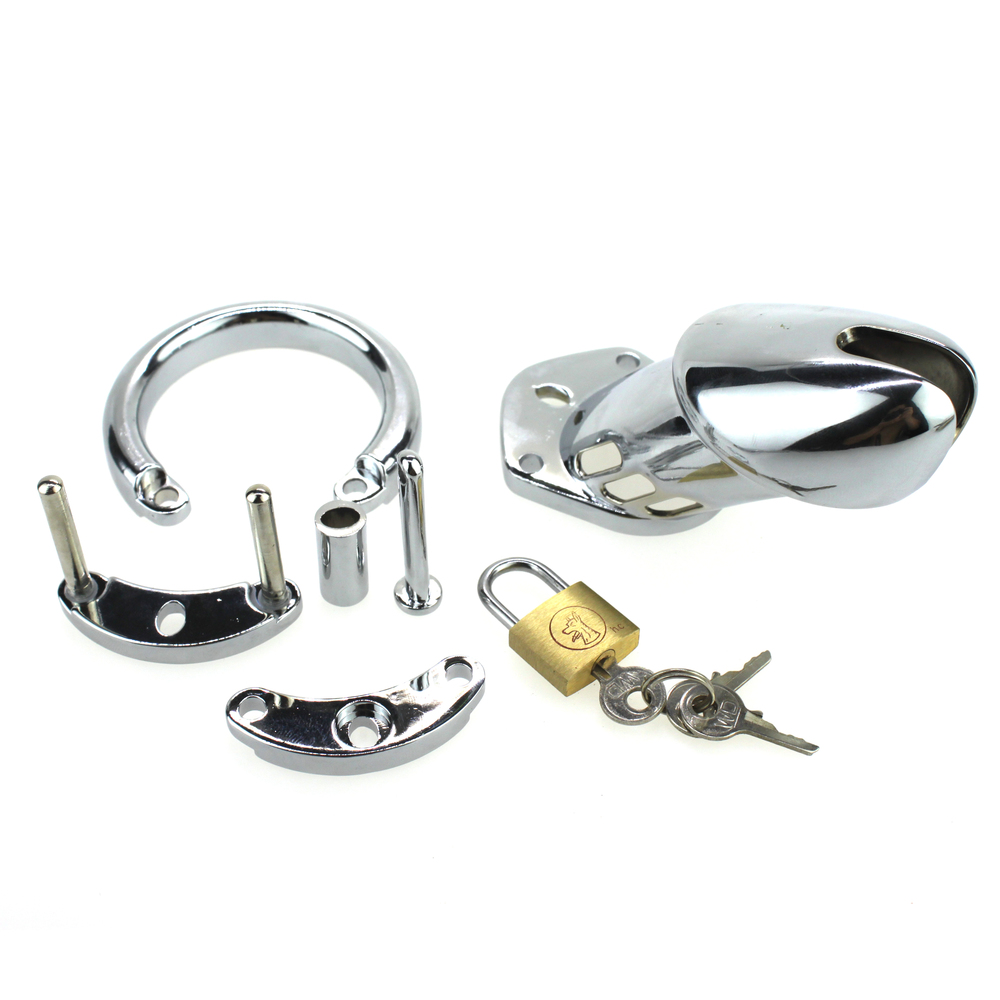 (image for) Steel Male Padlock CB6000 Chastity Cage Device - Big