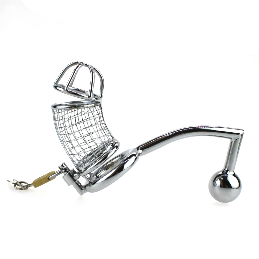 (image for) Master Series Deluxe Chastity Cage With Anal Intruder