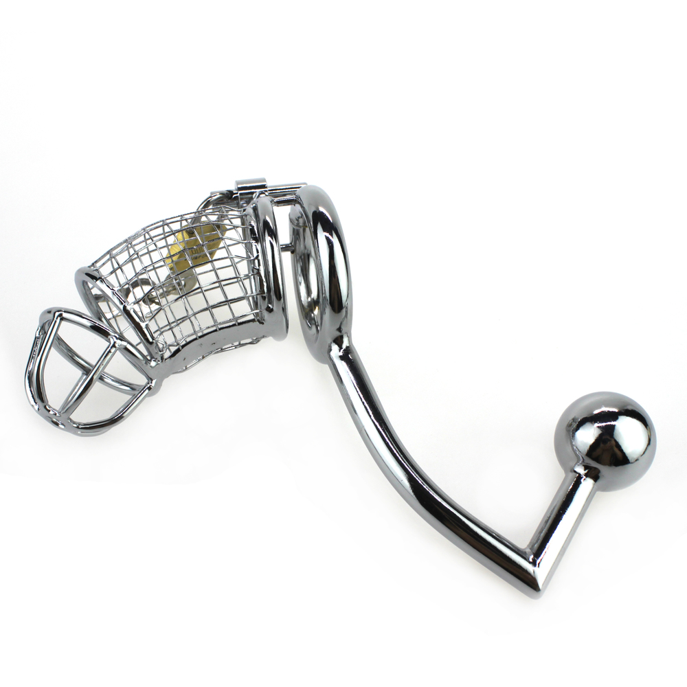 (image for) Master Series Deluxe Chastity Cage With Anal Intruder