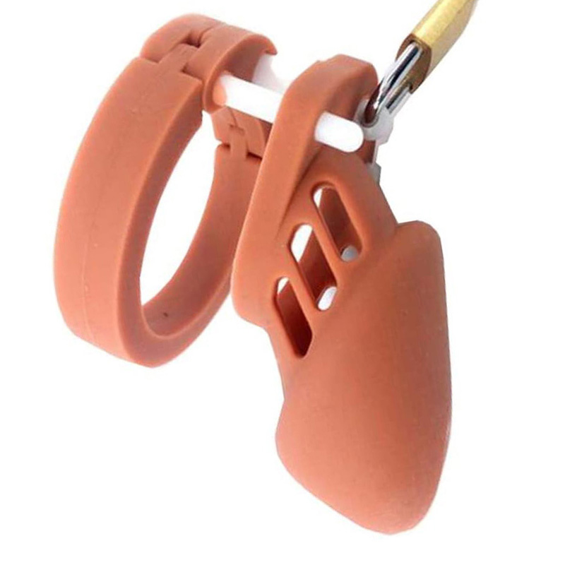 (image for) Silicone CB6000s Chastity Devices In Brown/Purple/Yellow