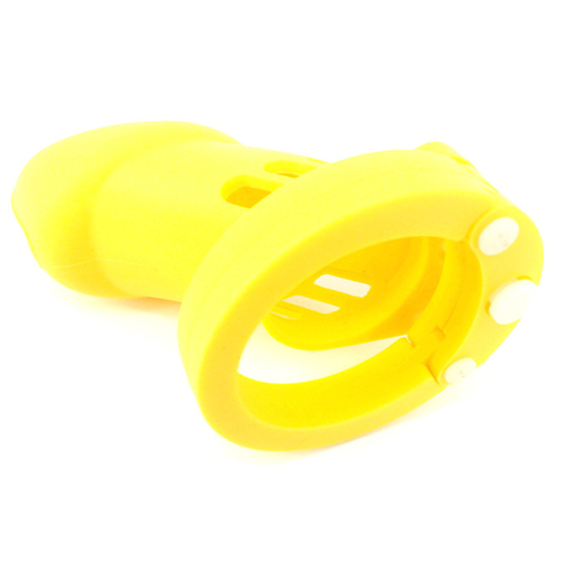 (image for) Silicone CB6000s Chastity Devices In Brown/Purple/Yellow