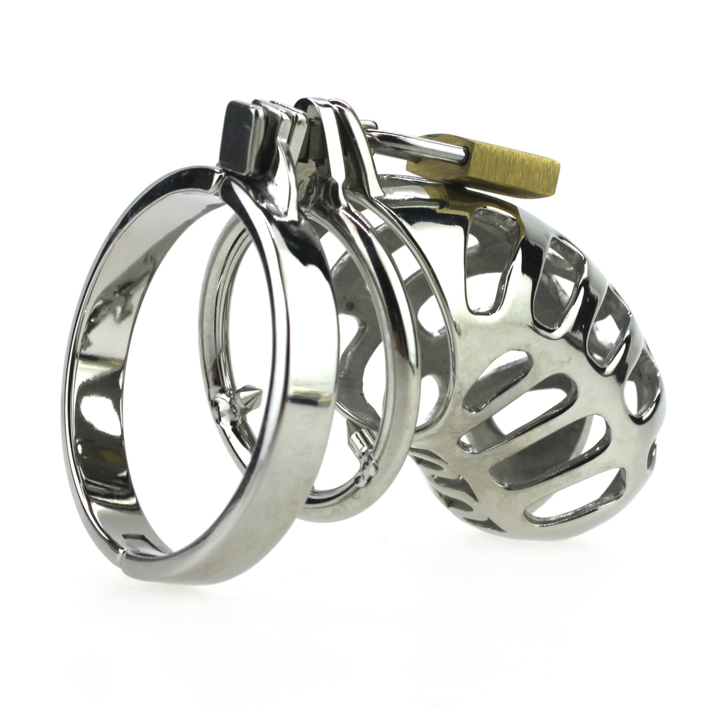 (image for) Male Chastity Device Lock Stainless Steel Cock Cage