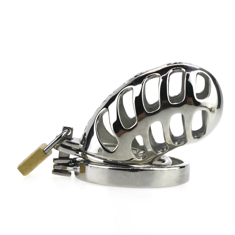 (image for) Male Chastity Device Lock Stainless Steel Cock Cage
