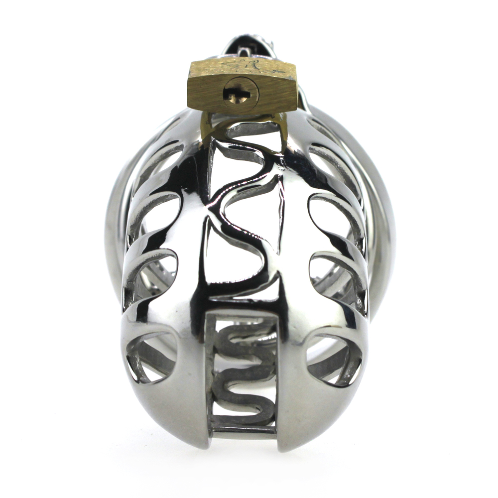 (image for) Male Chastity Device Lock Stainless Steel Cock Cage